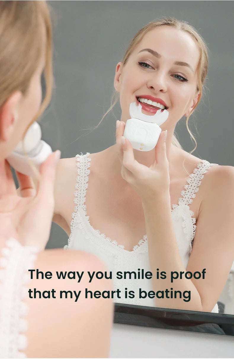 Automatic Toothbrush 360° Full Mouth Whitening Wireless Charging Waterproof Brush Ultrasonic Electric Toothbrush