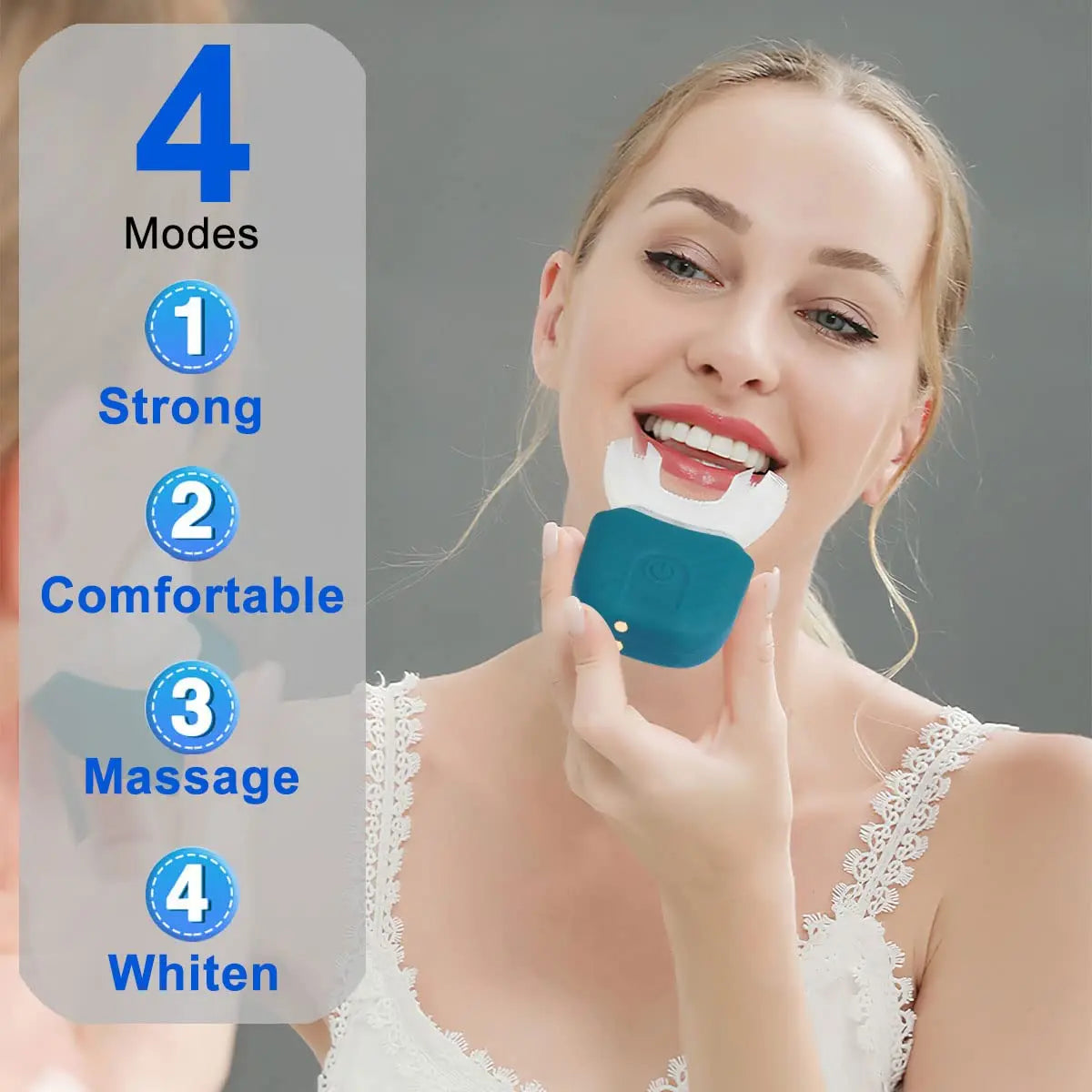 Automatic Toothbrush 360° Full Mouth Whitening Wireless Charging Waterproof Brush Ultrasonic Electric Toothbrush