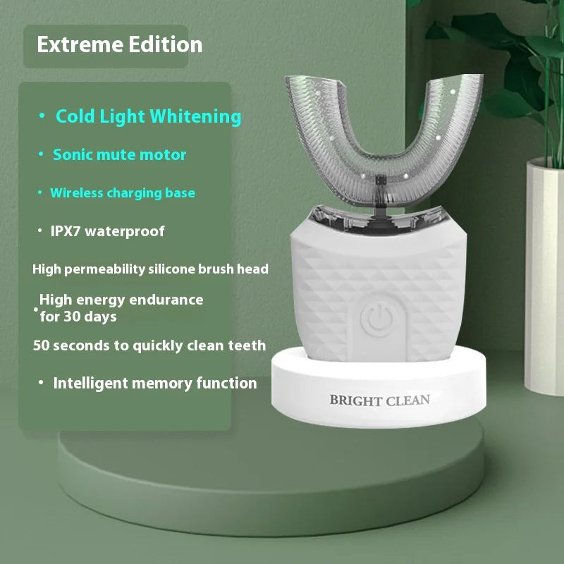 Automatic Toothbrush 360° Full Mouth Whitening Wireless Charging Waterproof Brush Ultrasonic Electric Toothbrush