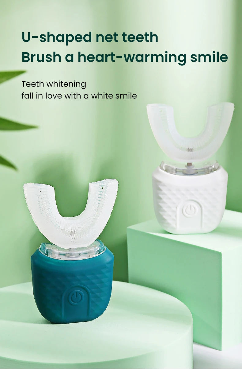 Automatic Toothbrush 360° Full Mouth Whitening Wireless Charging Waterproof Brush Ultrasonic Electric Toothbrush