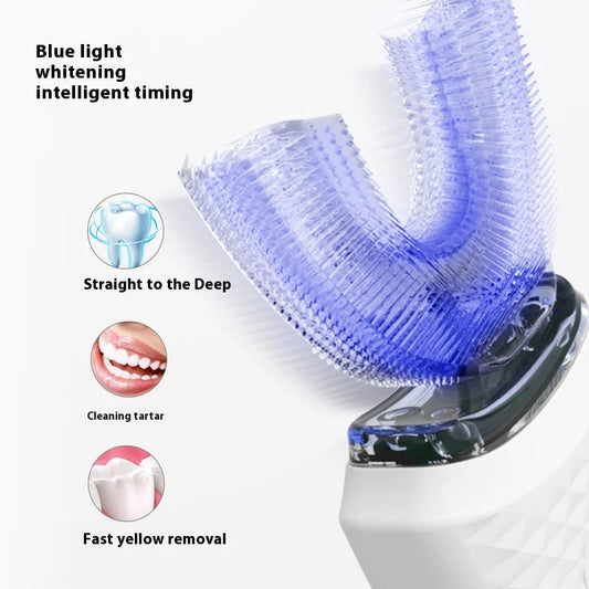 Automatic Toothbrush 360° Full Mouth Whitening Wireless Charging Waterproof Brush Ultrasonic Electric Toothbrush